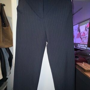 Zara navy Pinstripe Trousers
